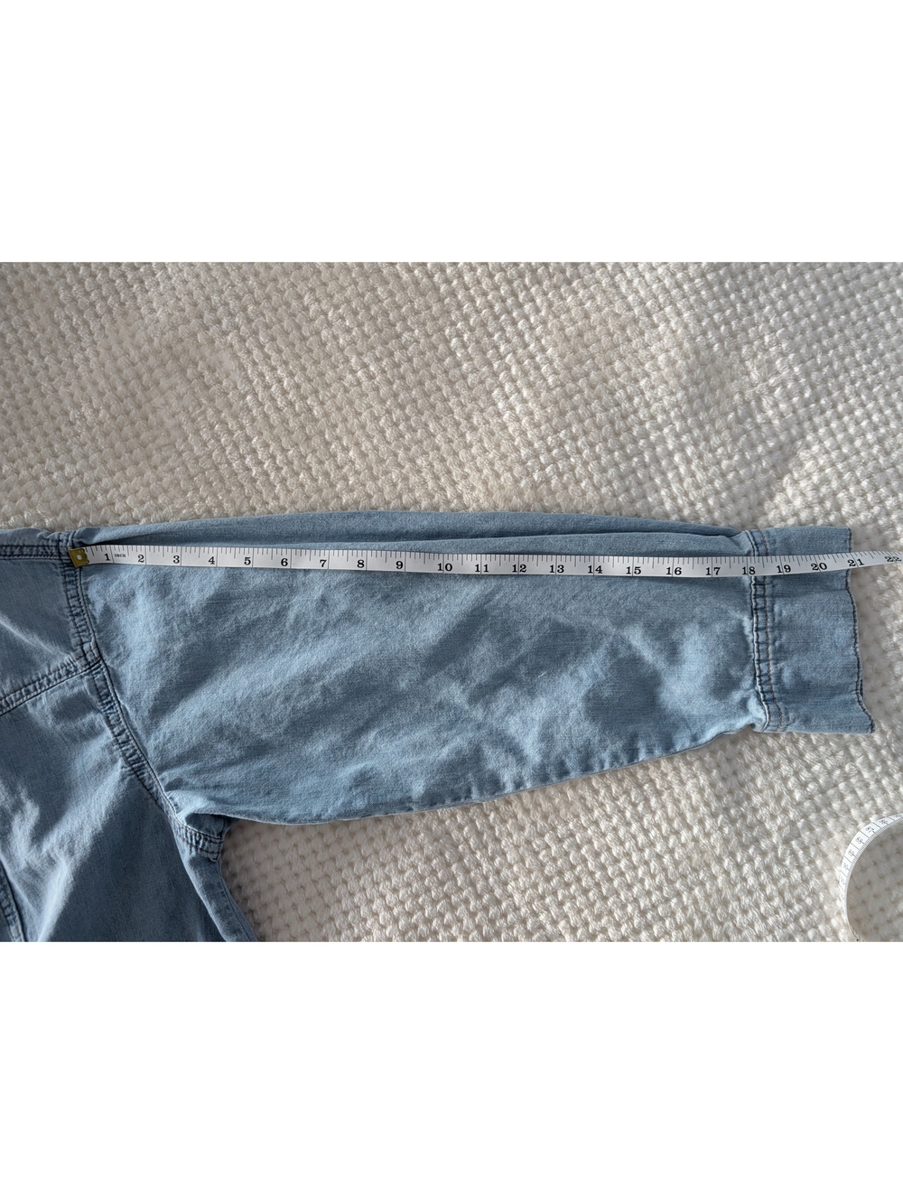 sofia by sofia vergara Light Blue Denim Button-Down Shirt - Picture 12 of 12